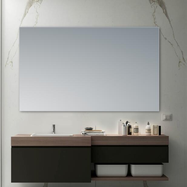 framed daily led backlit mirror with led
