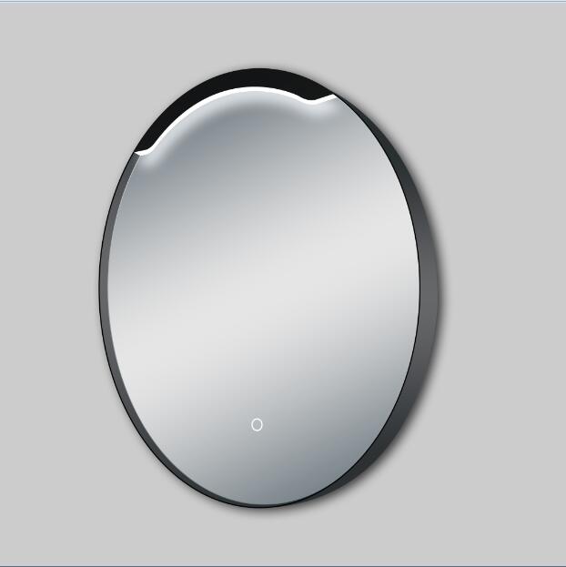 silver led bathroom vanity mirror