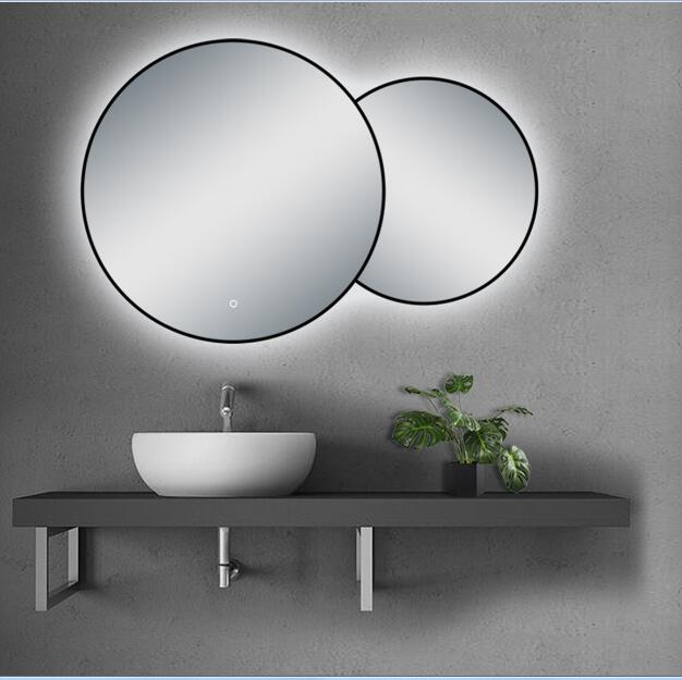  framed daily bathroom wall mirror with led